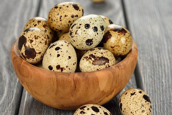 Potansiyeli artırmak için bıldırcın yumurtası
